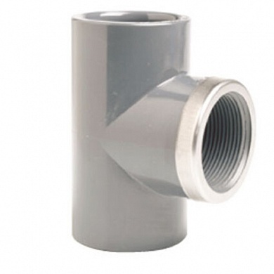 Тройник 90° c металлическим кольцом EFFAST d63x2" (RGRTIR063G)