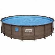 Каркасный бассейн Bestway Steel 56977 (549х122 см) с картриджным фильтром, лестницей и защитным тентом
