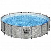 Каркасный бассейн Bestway Steel Pro 5618Y (549х122 см), с картриджным фильтром, лестницей и защитным тентом