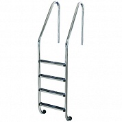 Лестница Flexinox STANDARD 4 ст AISI-304, для широкого борта