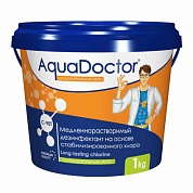 Дезинфектант для бассейна на основе хлора длительного действия AquaDoctor C-90T 1 кг