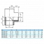 Тройник 90° c металлическим кольцом EFFAST d20x1/2" (RGRTIR020B)