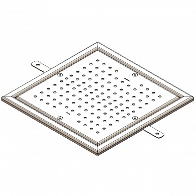 Решетка донного слива Aquaviva, 300*300мм, бетон, AISI-304
